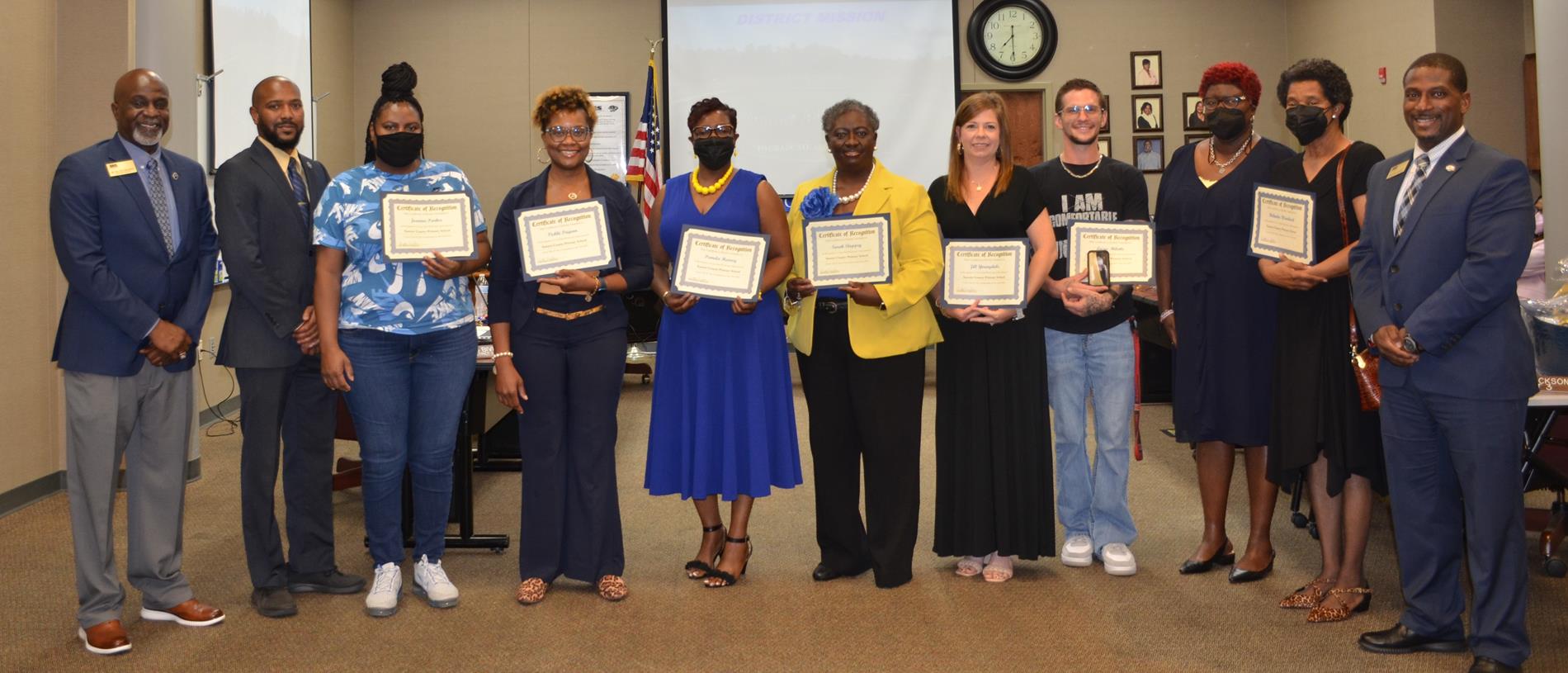 September BOE Honorees from SCPS