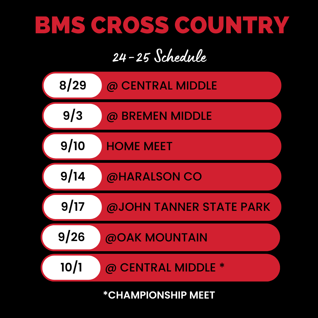 2024 Cross Country Schedule 