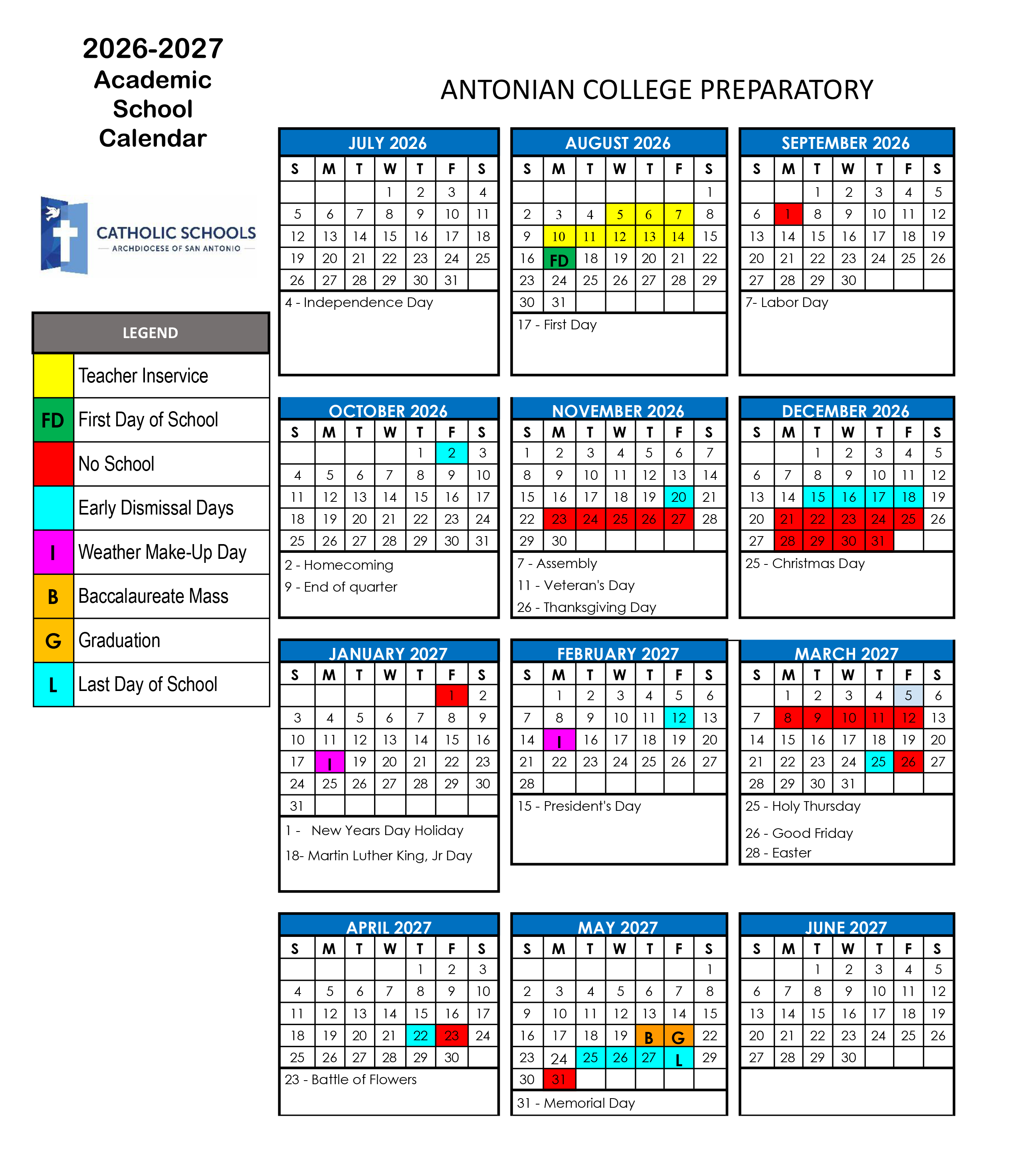 2026-2027 Calendar