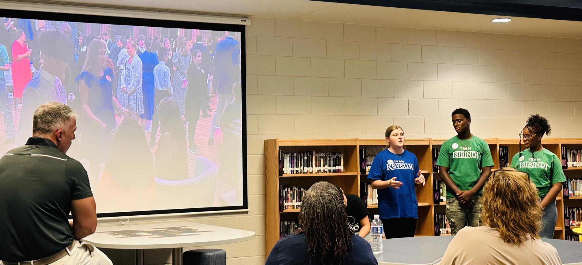 Student talks about Amazing Shake with Community