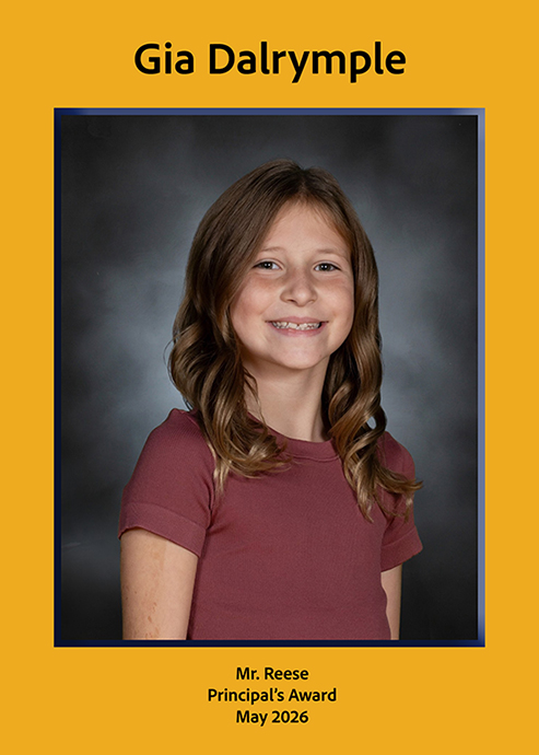 4B Principal's Award 2025-2026