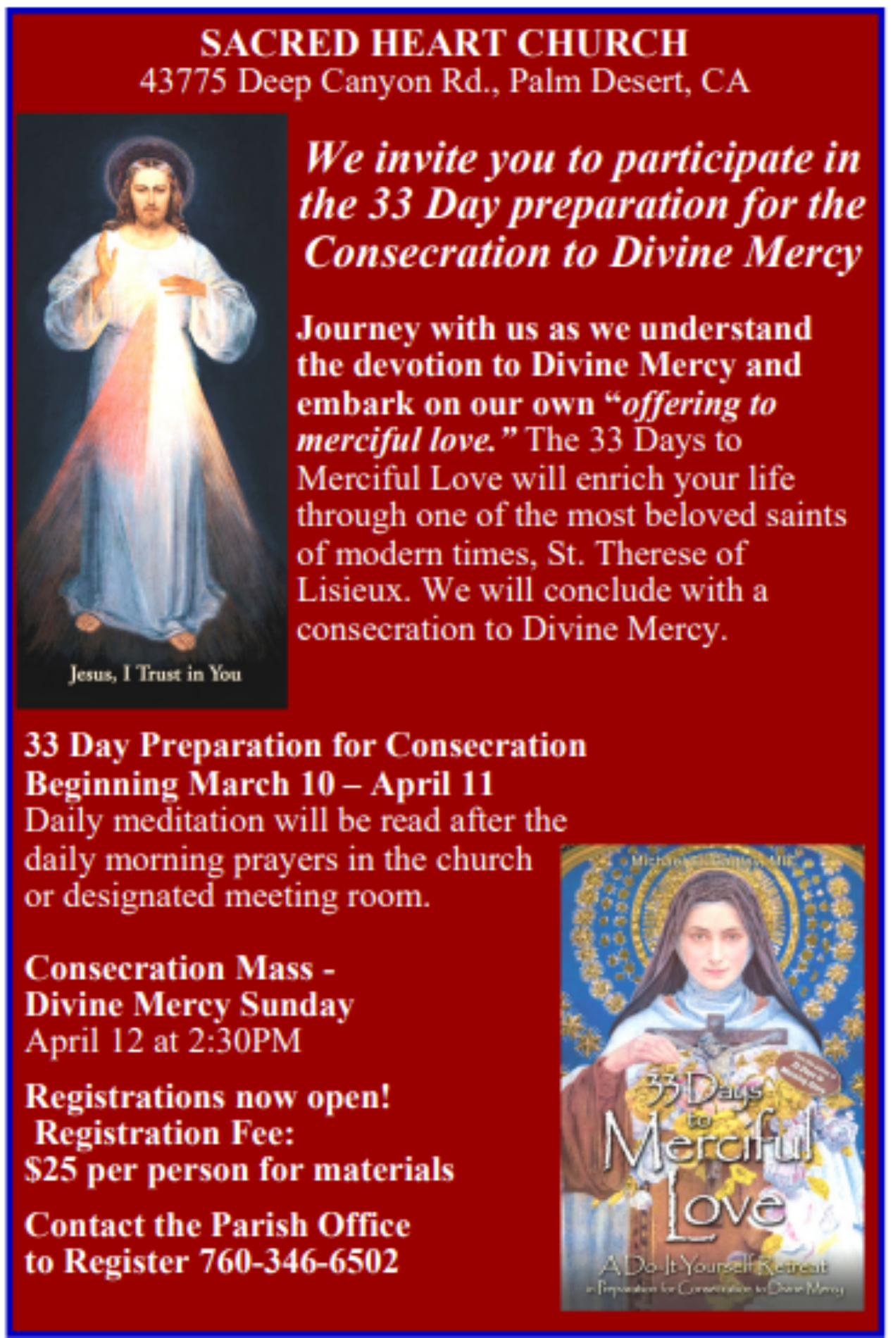 Consecration to Divine Mercy