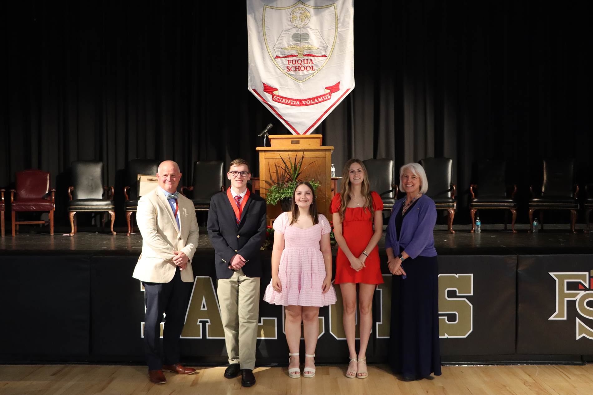 students receiving honors awards