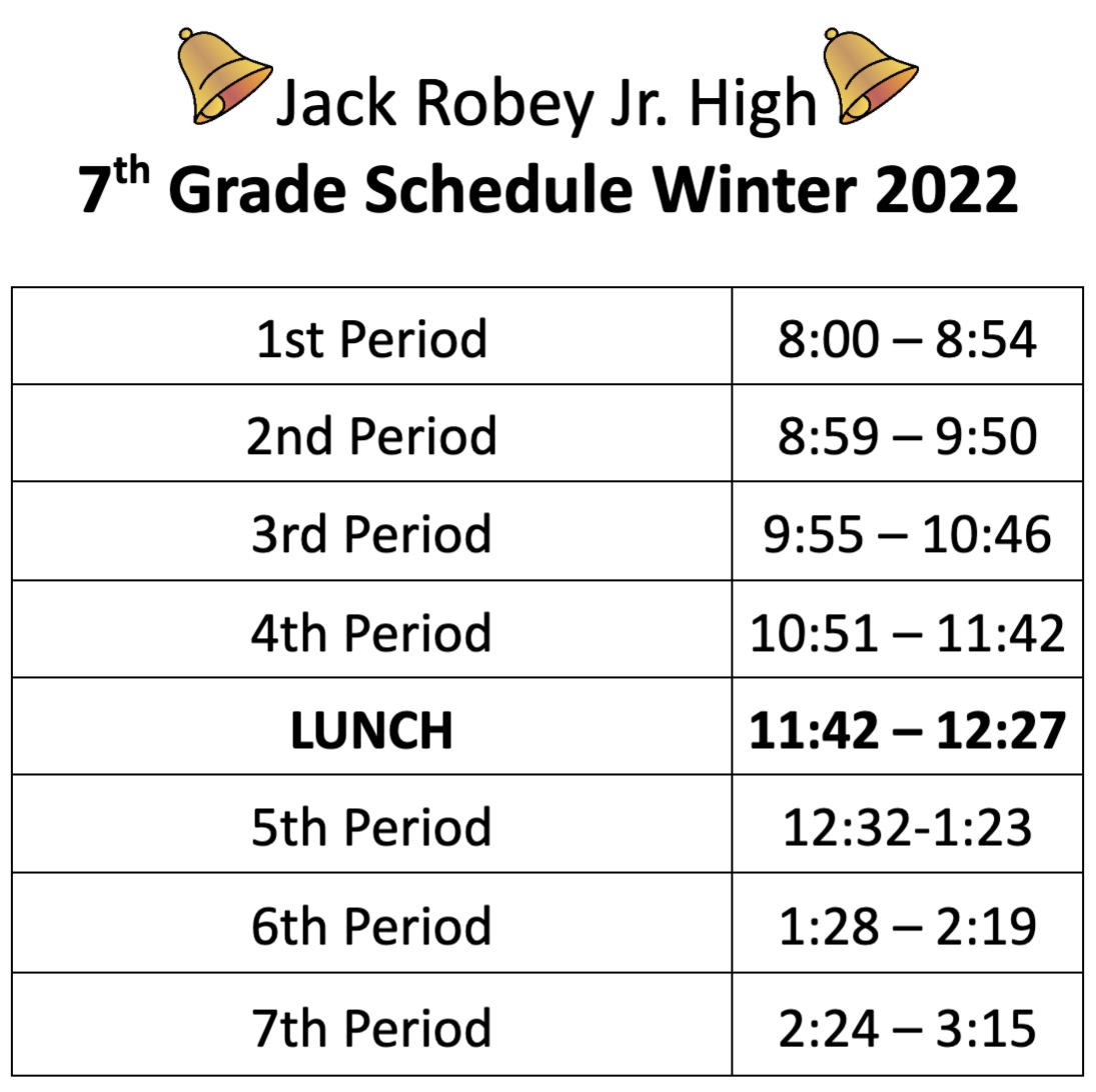 (7) JR Updated Schedule