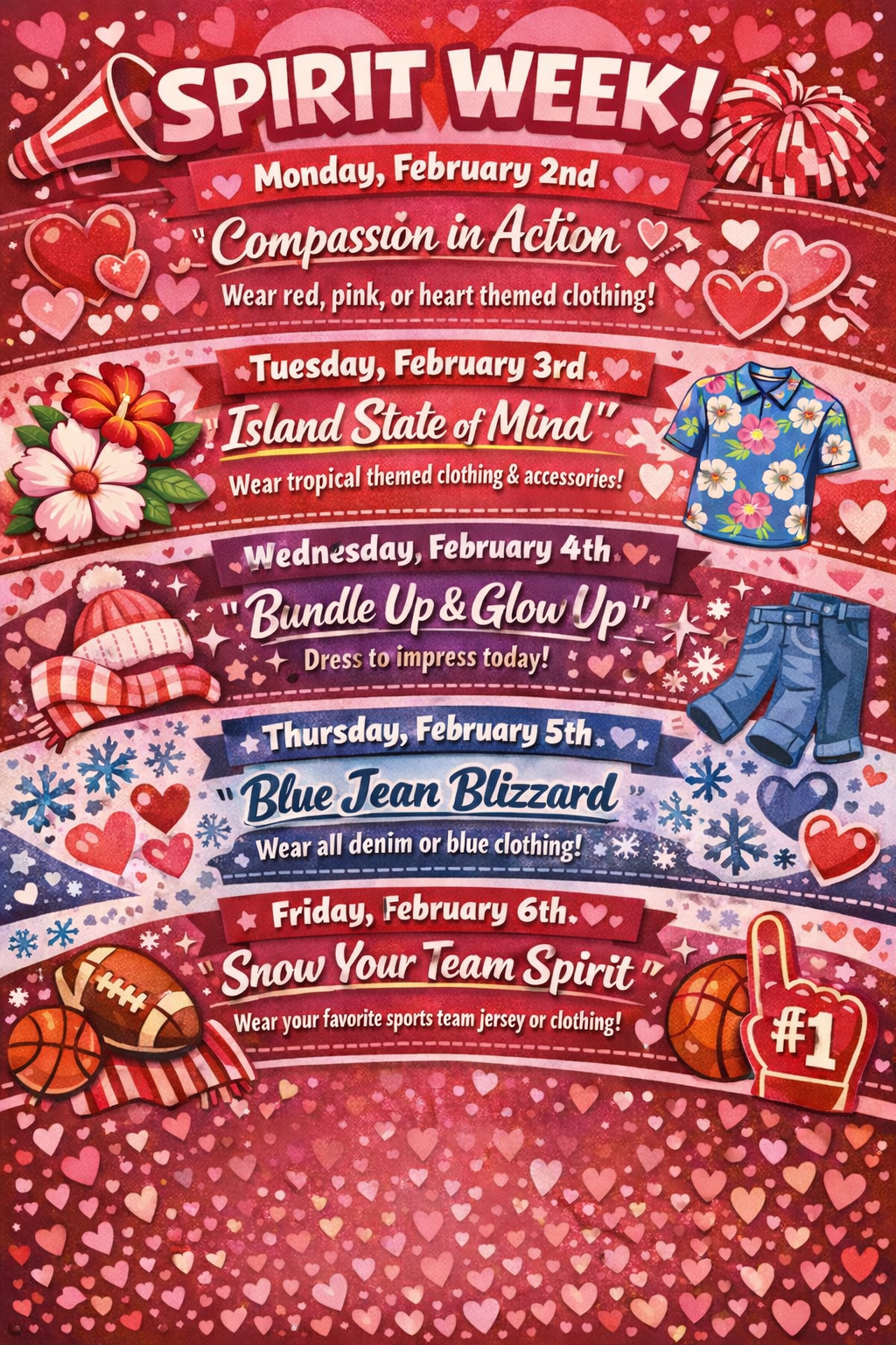 Spirit Week Feb 2026 Spirit Week Feb 2026