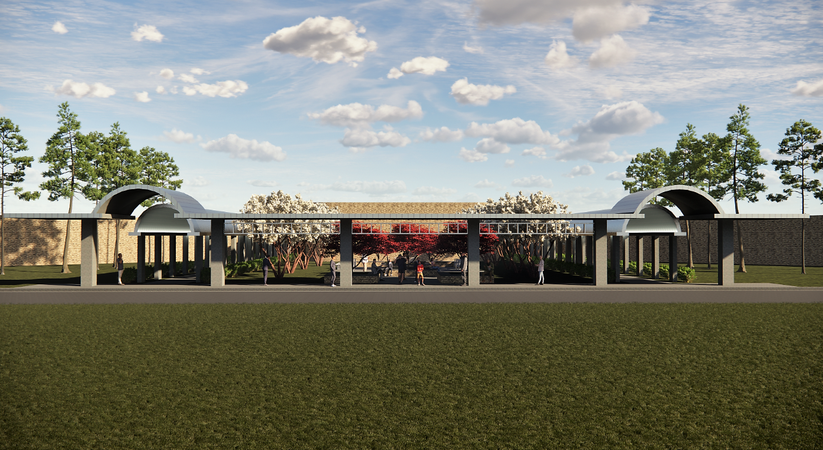Sumter Middle School Entrance Canopy