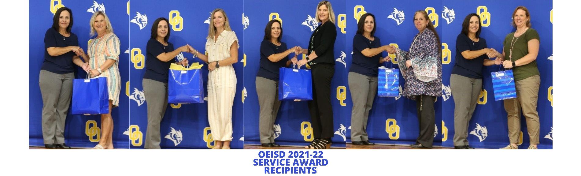 OEISD 2021-22 Service Award Recipients