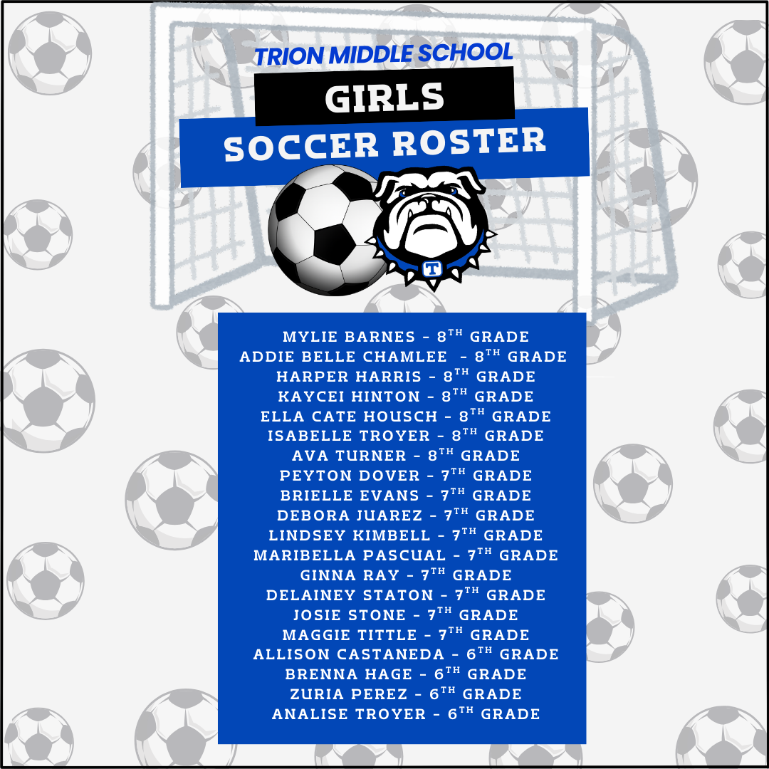 2026 TMS Girls Soccer Roster
