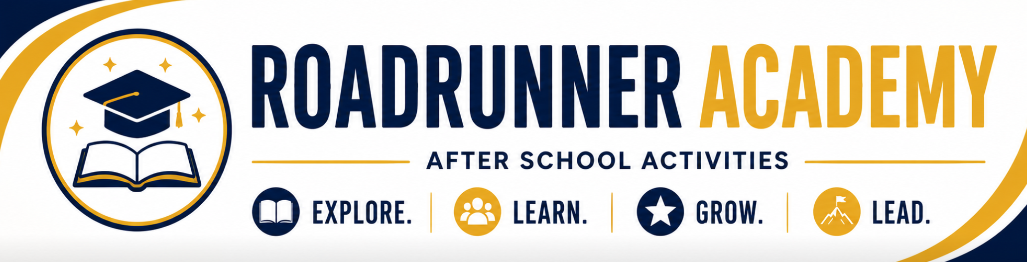 Roadrunner Academy After School Activities Banner