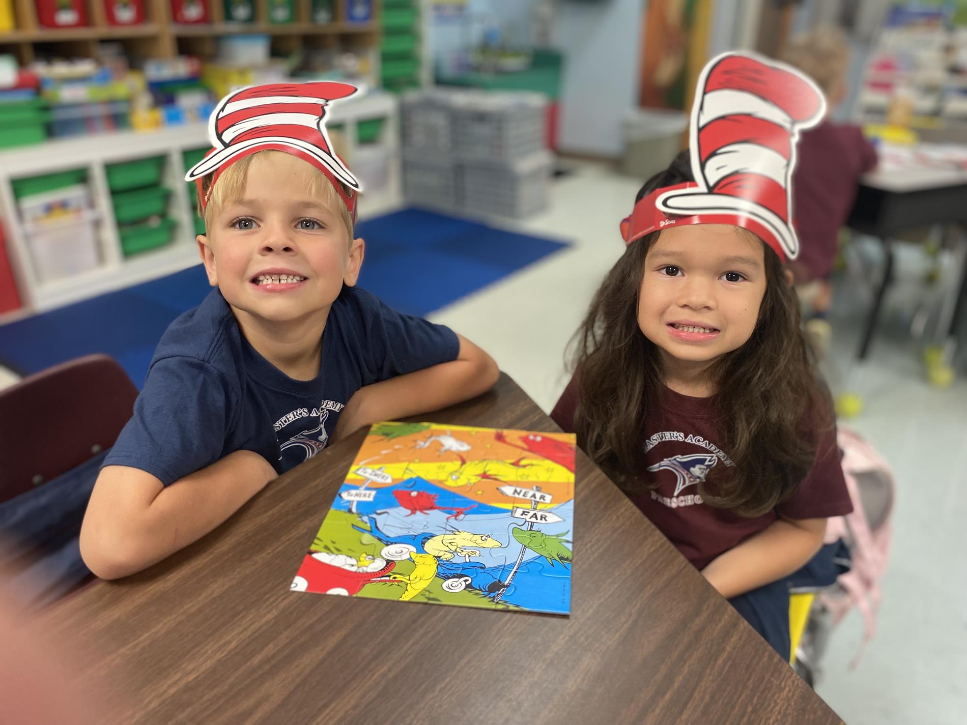 lower school students smiling