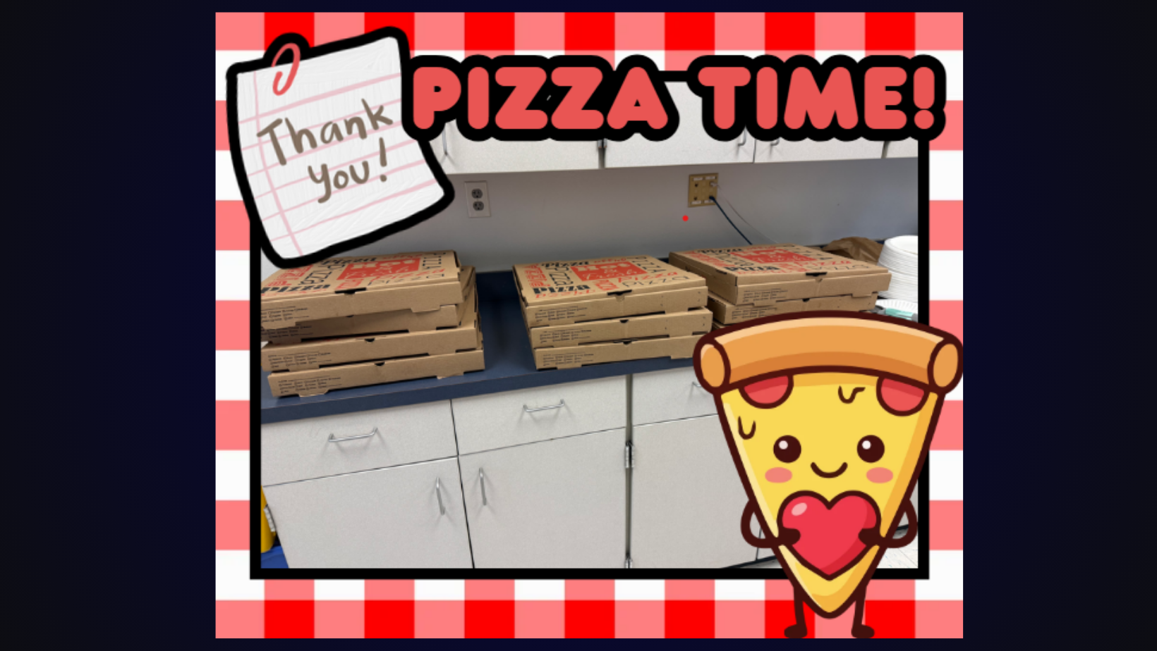 Thank you for pizza