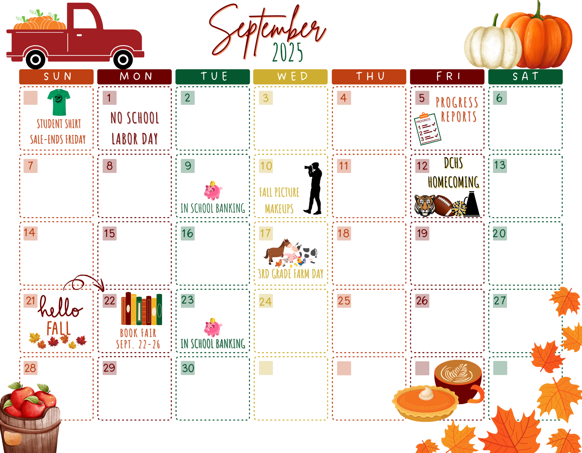 September calendar