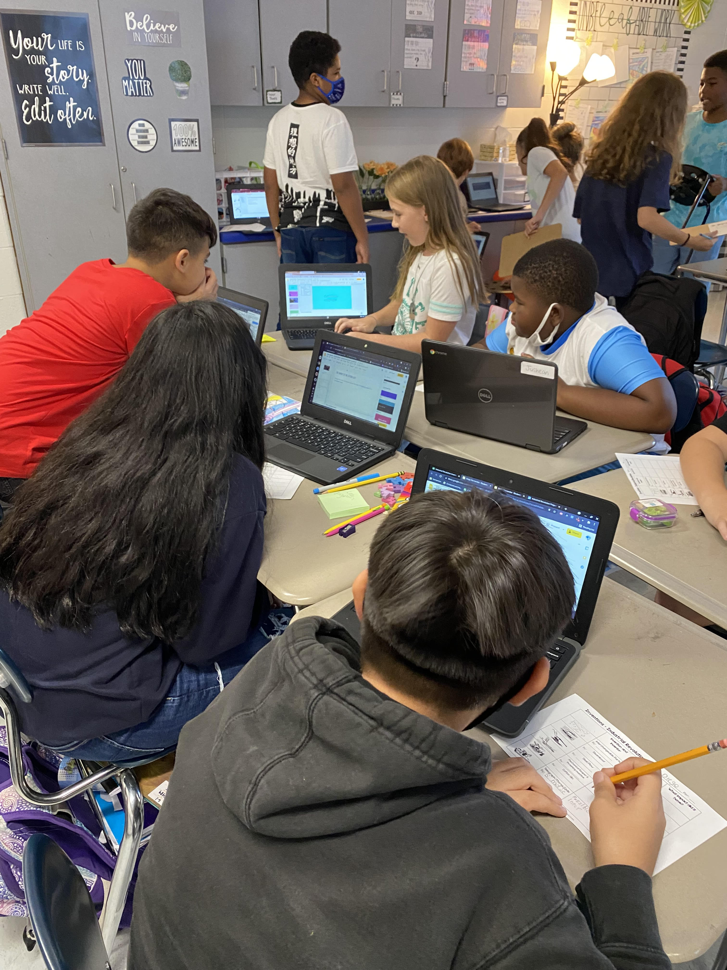 students in classroom