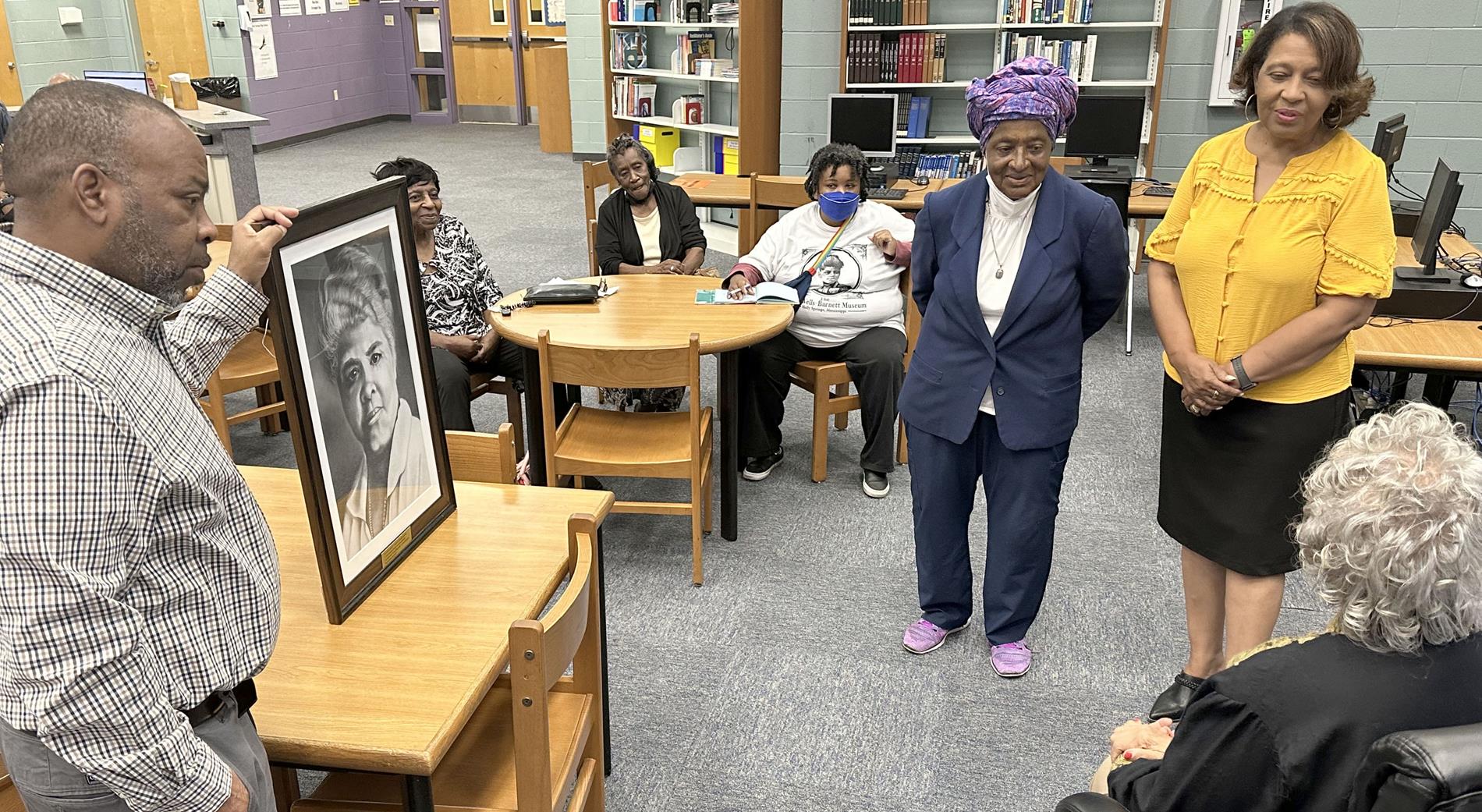 Framed photo of Ida B. Wells-Barnett