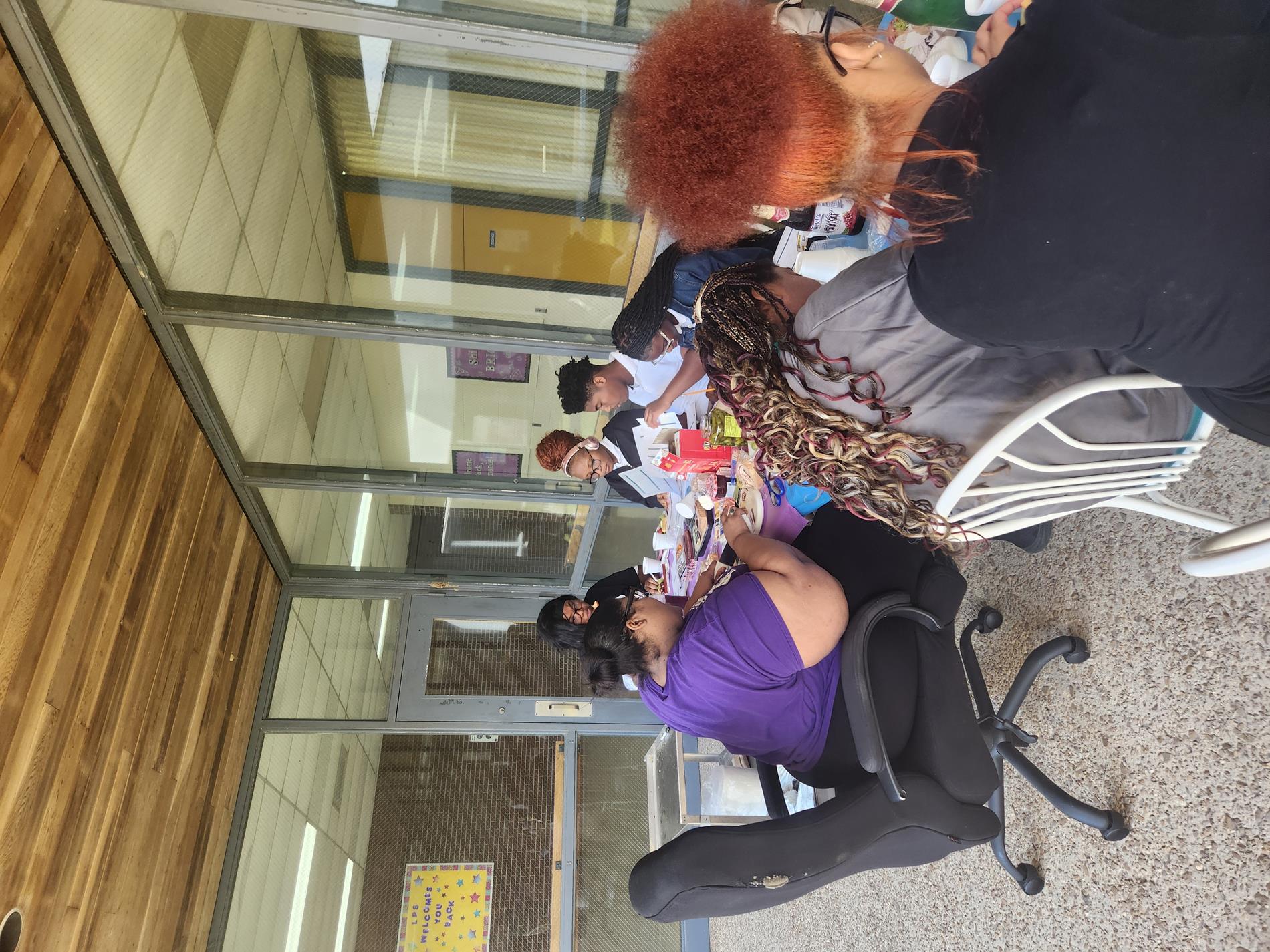 Obannon, Greenville High, and Riverside high school students taste various types of cheese for Culinary Arts Class