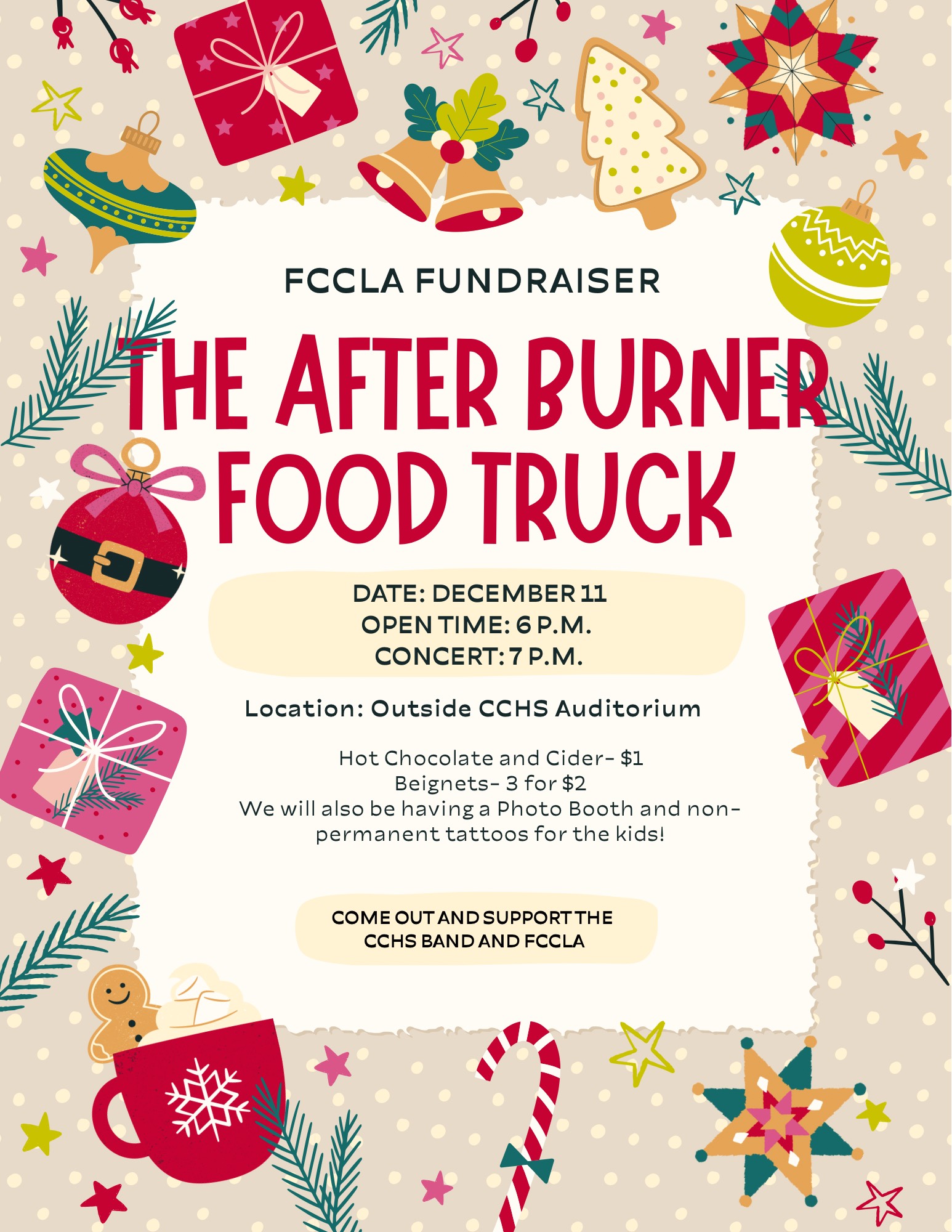 FCCLA FUNDRAISER - The After Burner Food Truck