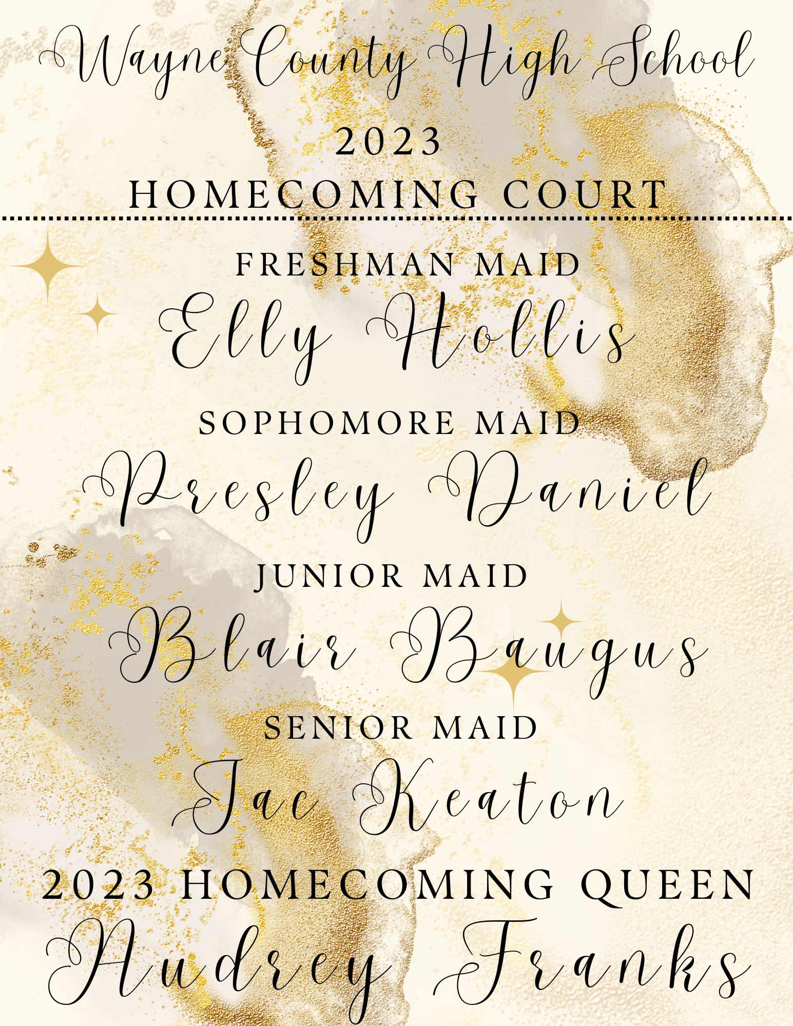 Homecoming Court Names