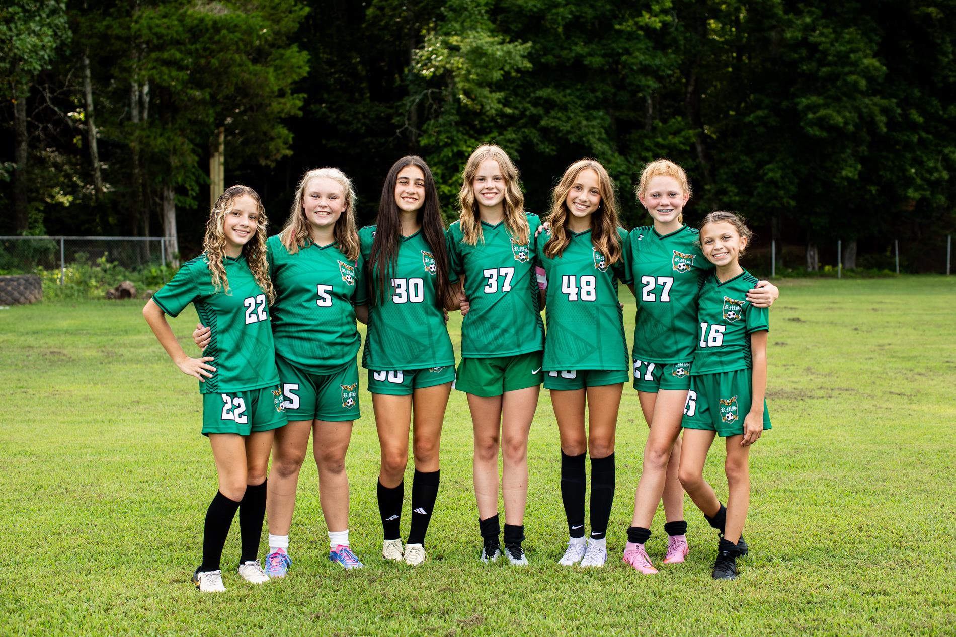 SCMS Soccer 8th graders 2025