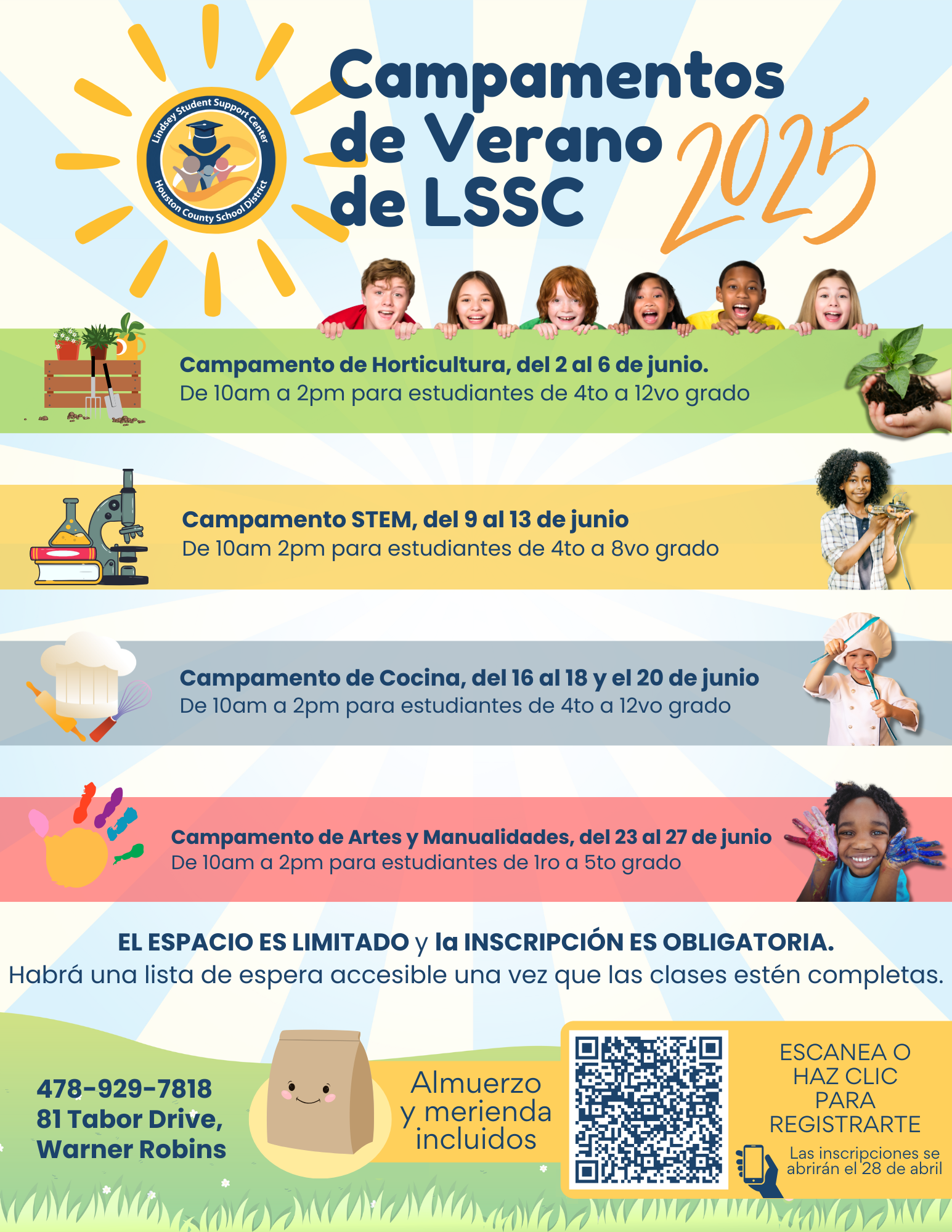 LSSC 2025 Summer Camp Registration (Spanish)