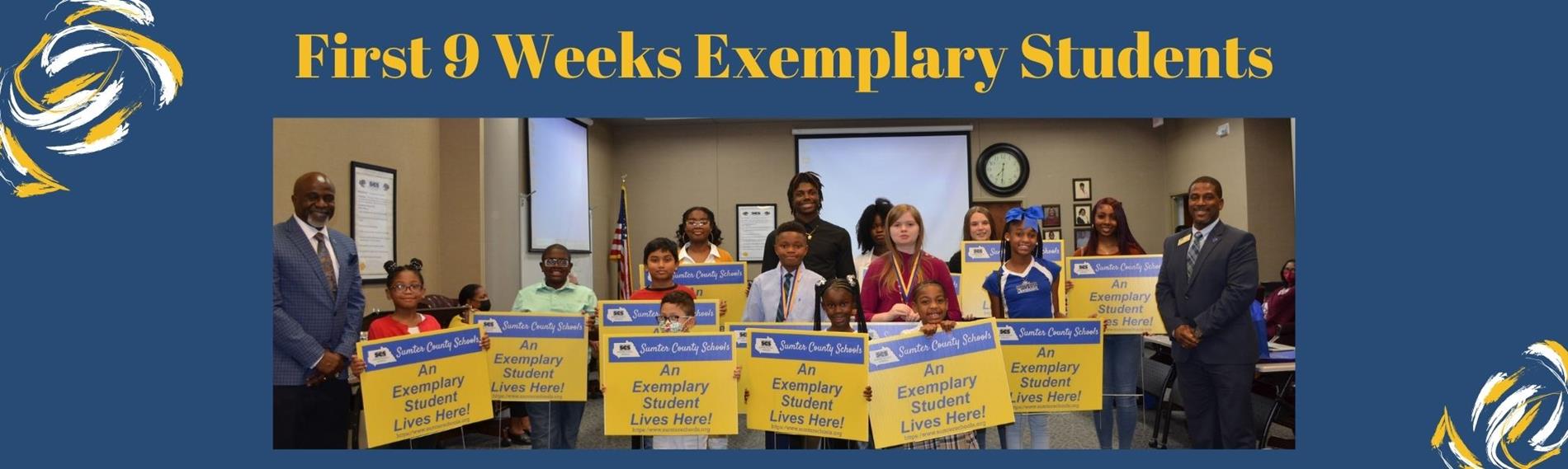 1st 9 Weeks Exemplary Students 