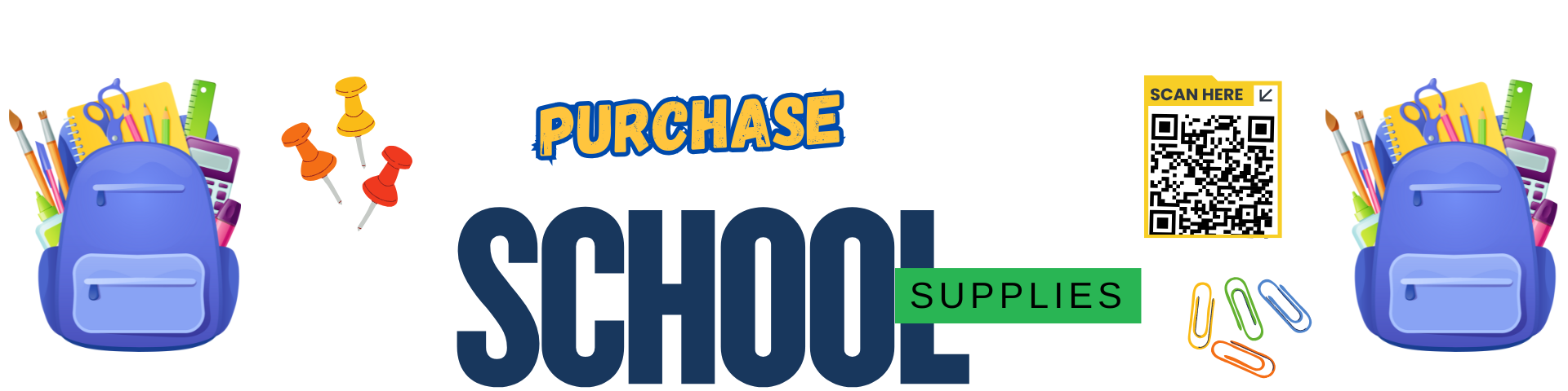 school supplies qr purchase