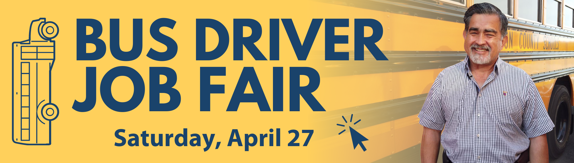 Bus Driver Job Fair - Saturday, April 27.  Click for more.