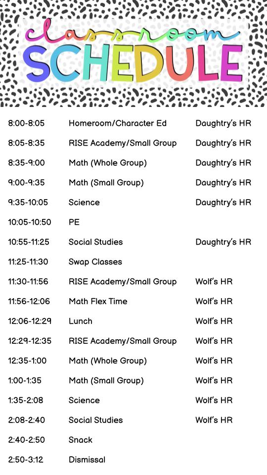 Class Schedule