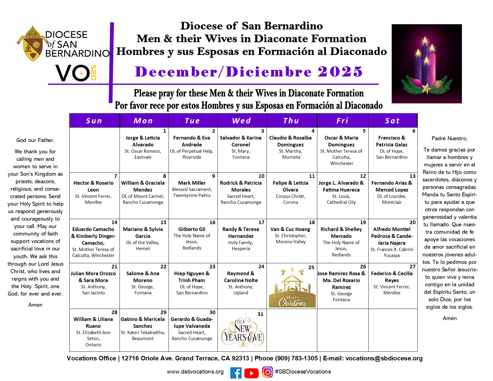 Vocations Calendar