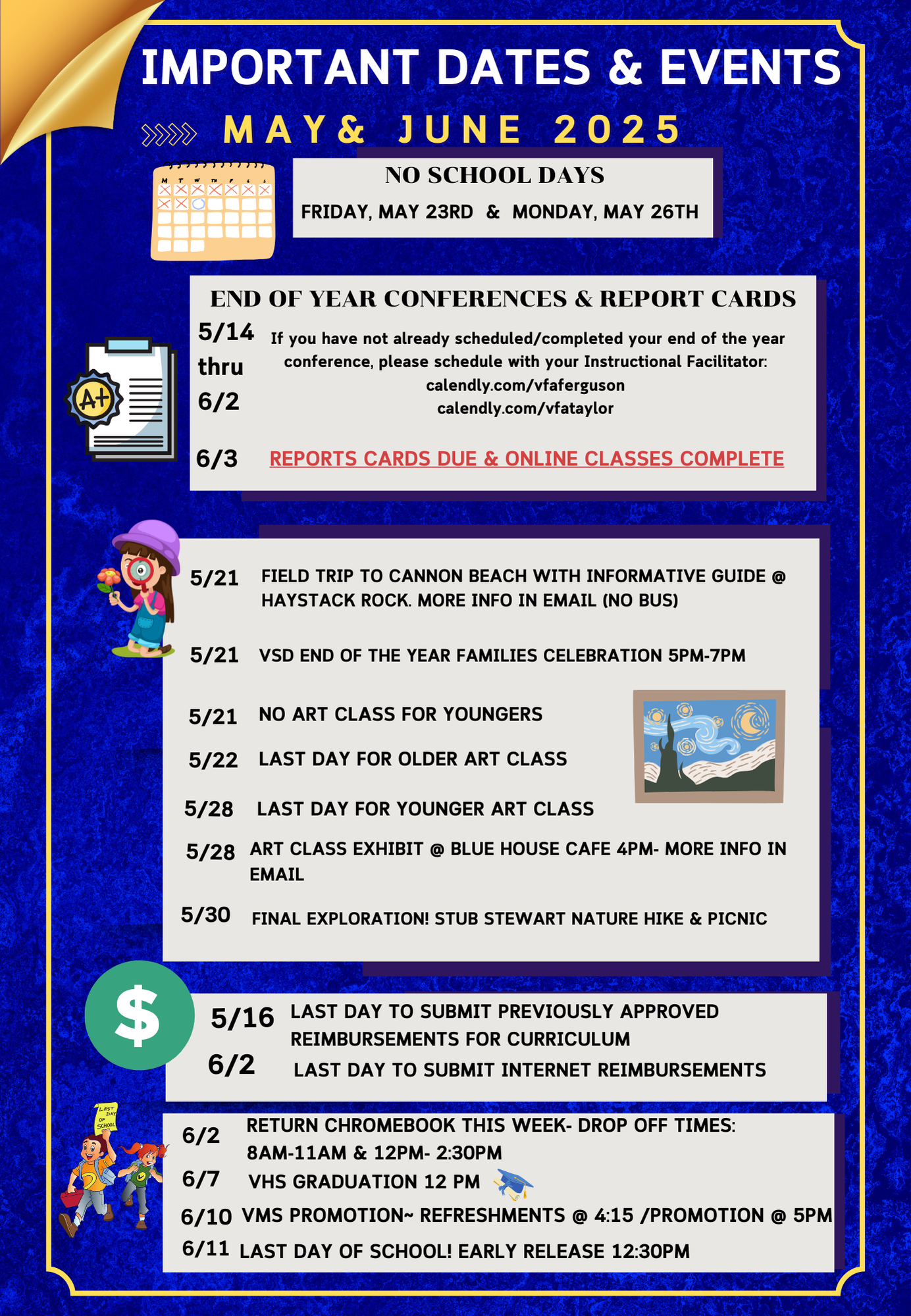 end of year events