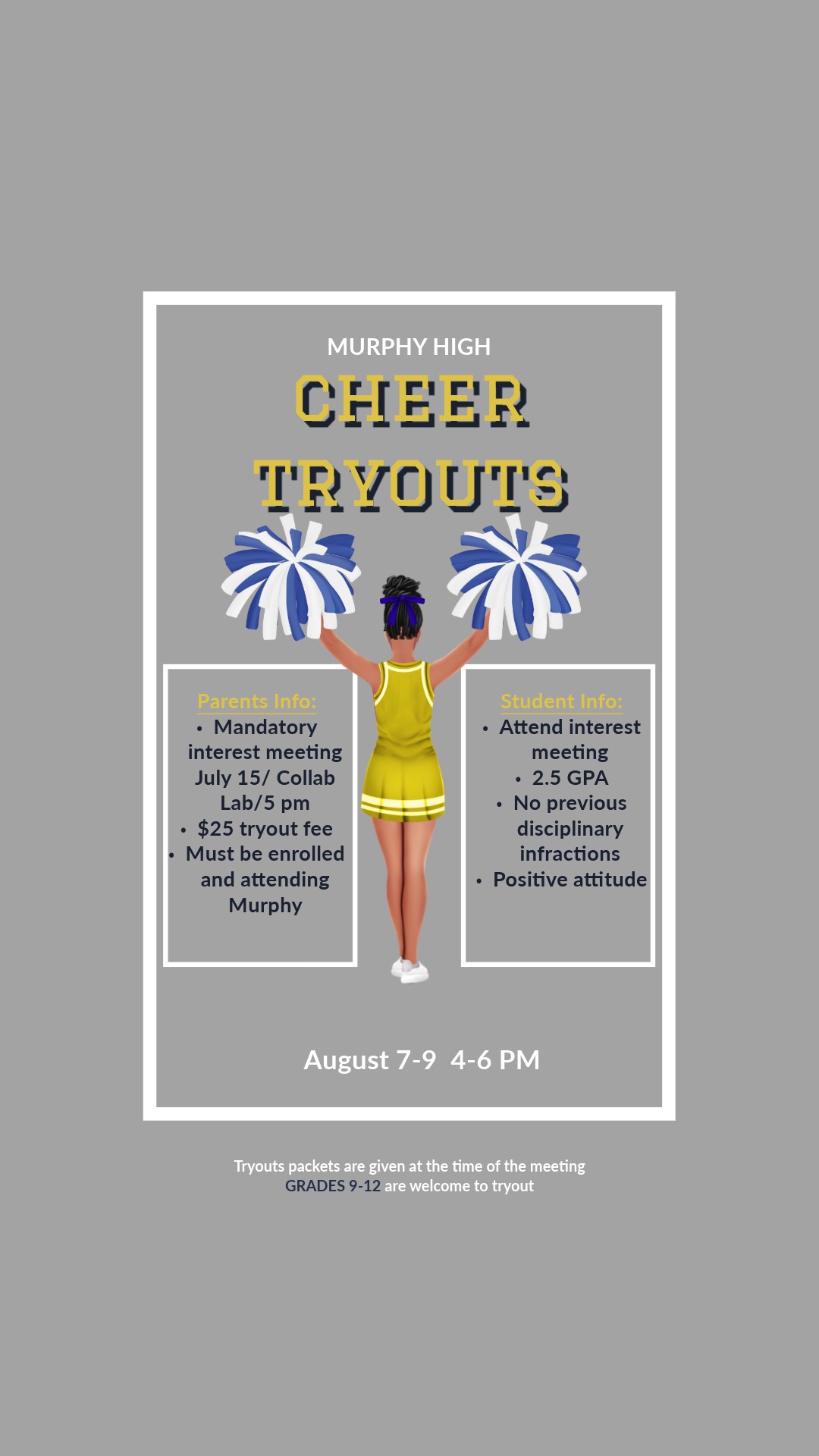 cheer tryouts