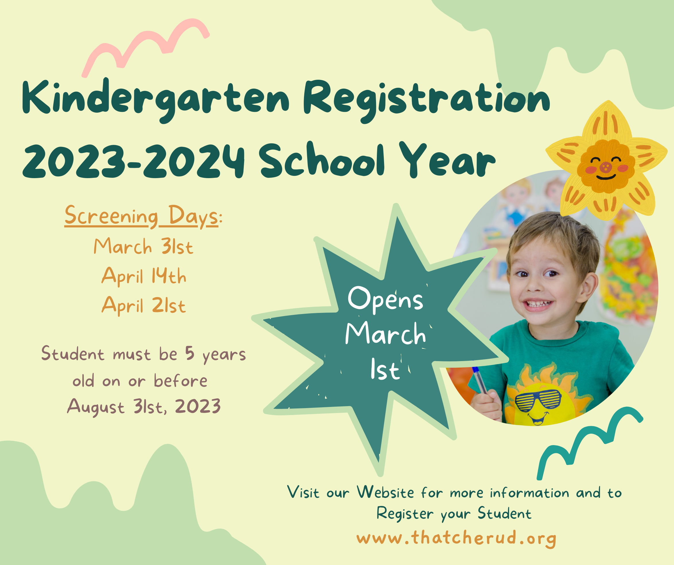 Kinder Registration 23-24 School Year