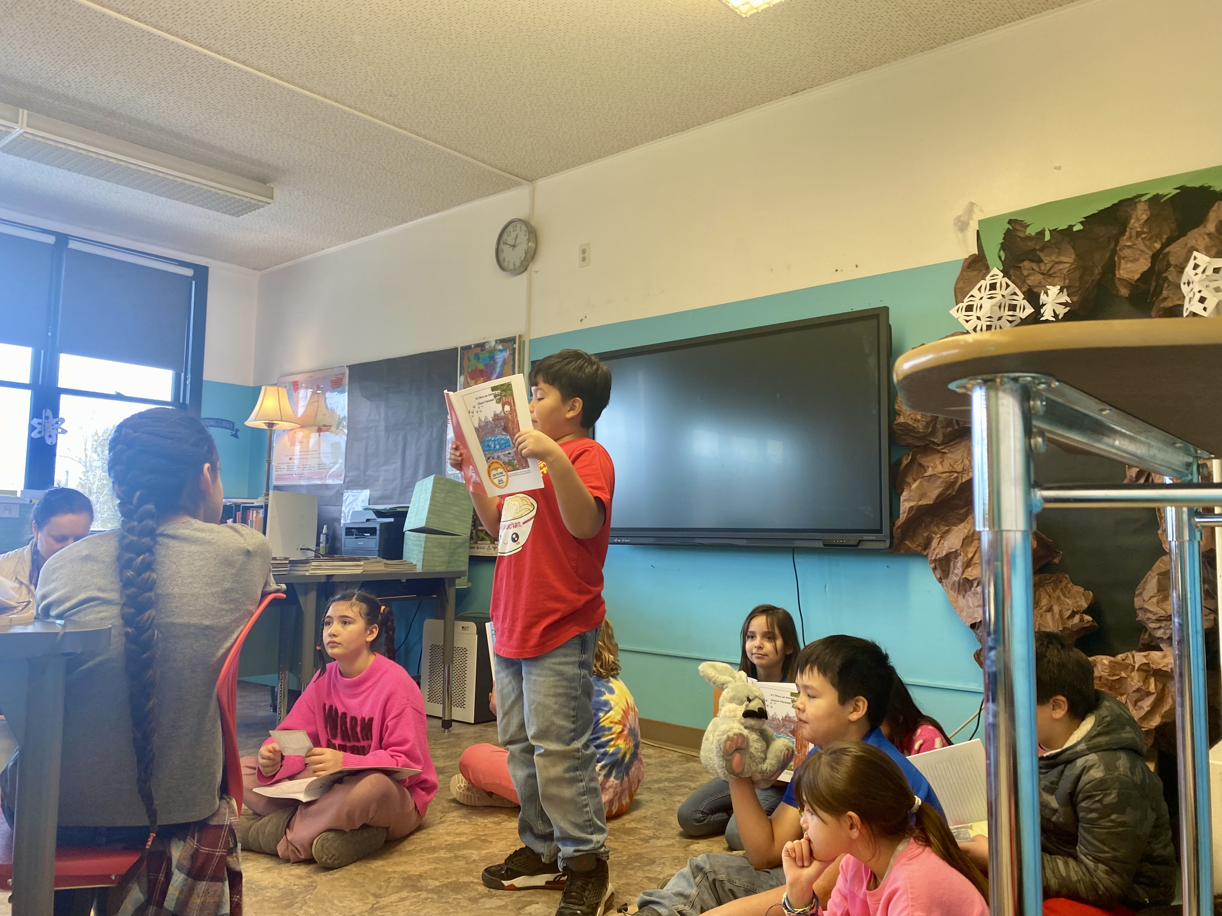 Students Presenting Their Books