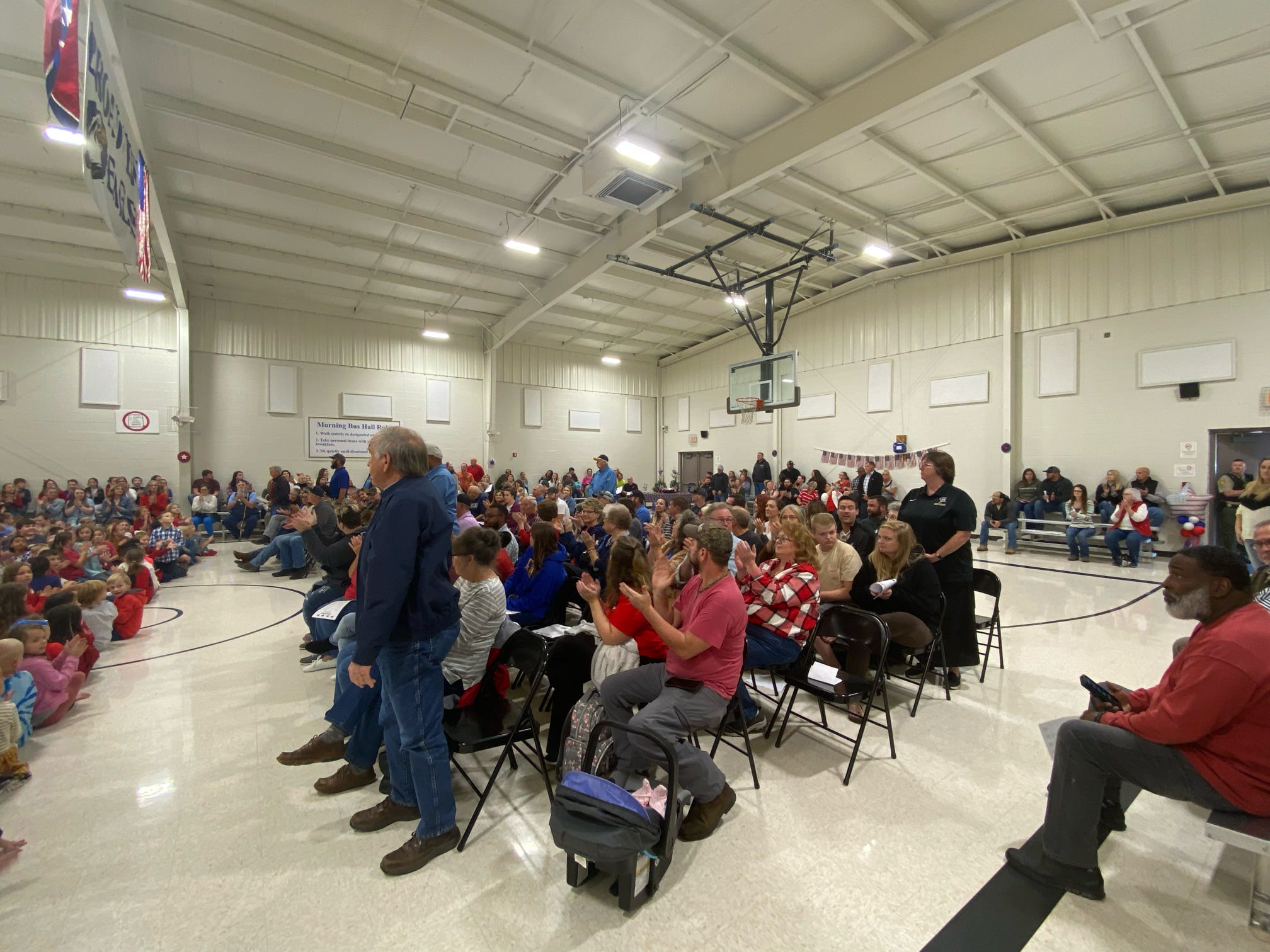 The Veterans Day program included musical presentations from all students, letters to veterans, and much more! We honored Veterans with a slide show and honored those present by branch of service. 