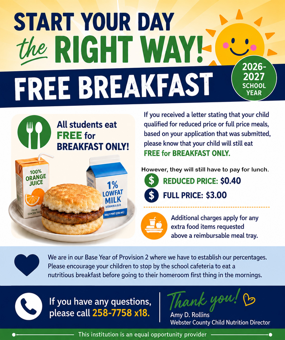 FREE BREAKFAST