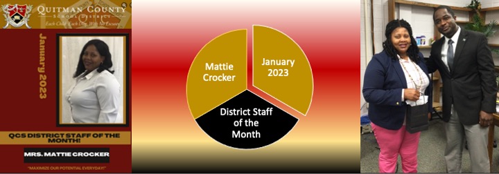Mattie Crocker January 2023 District Staff of the Month