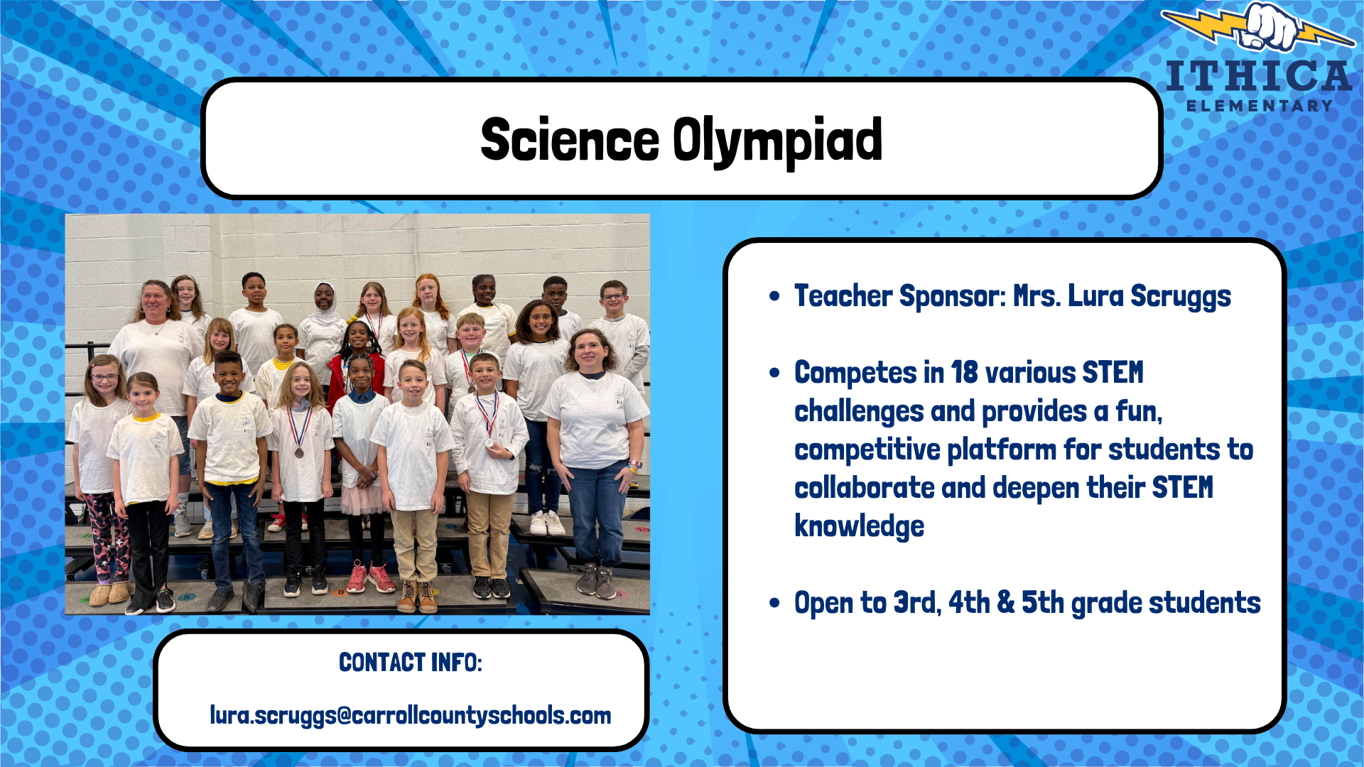 science olympiad club flyer