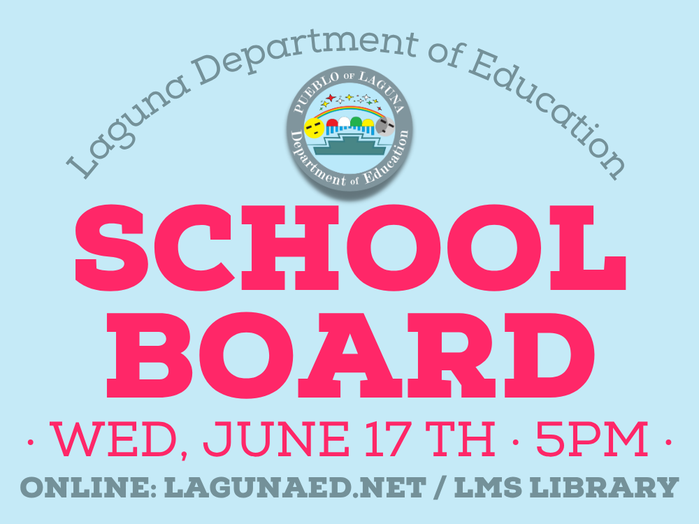 School Board Meeting - June 17th at 5:00pm