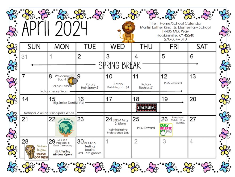 April 2024 Calendar