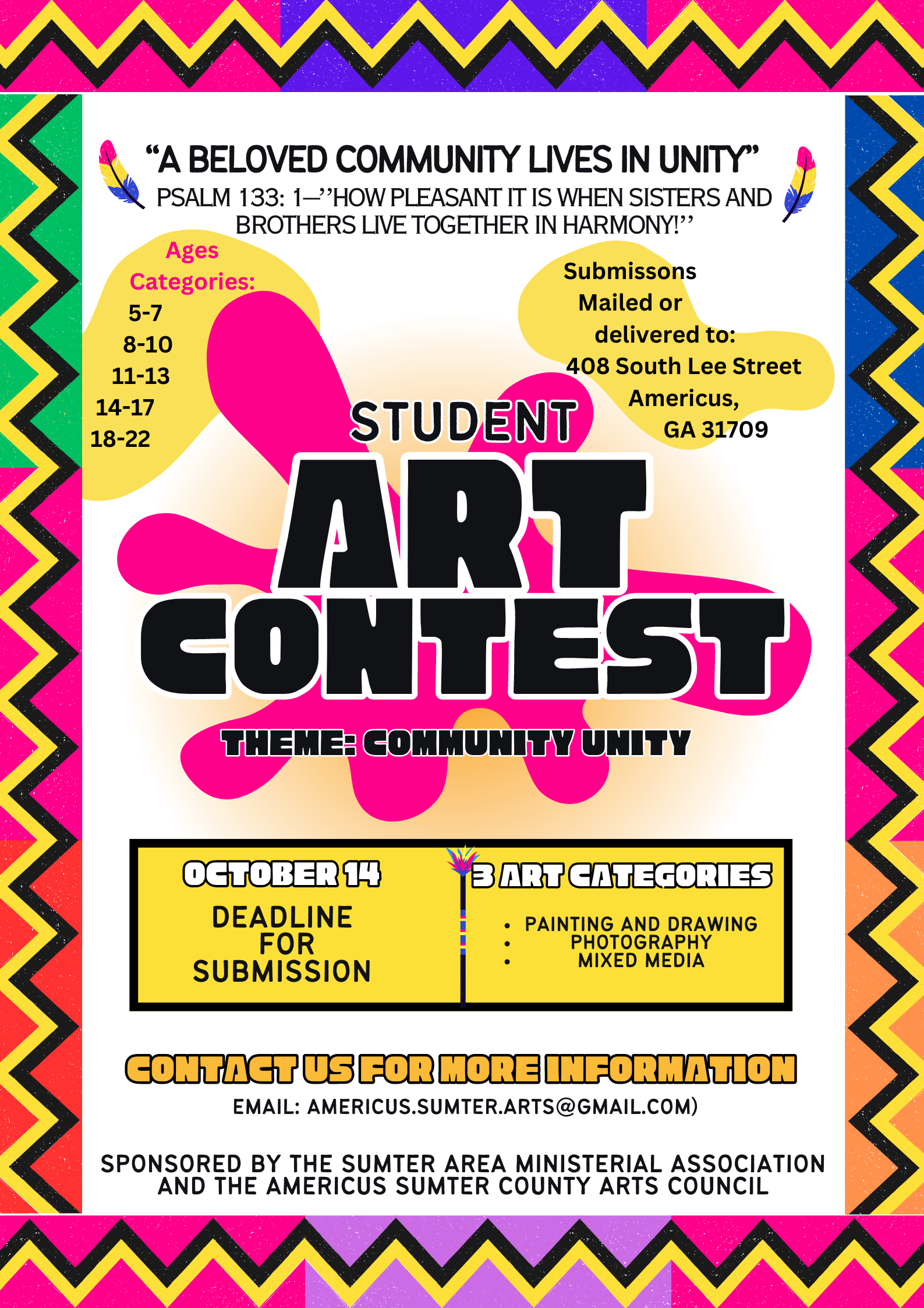 Art Contest Sponsored by the Americus Arts Council