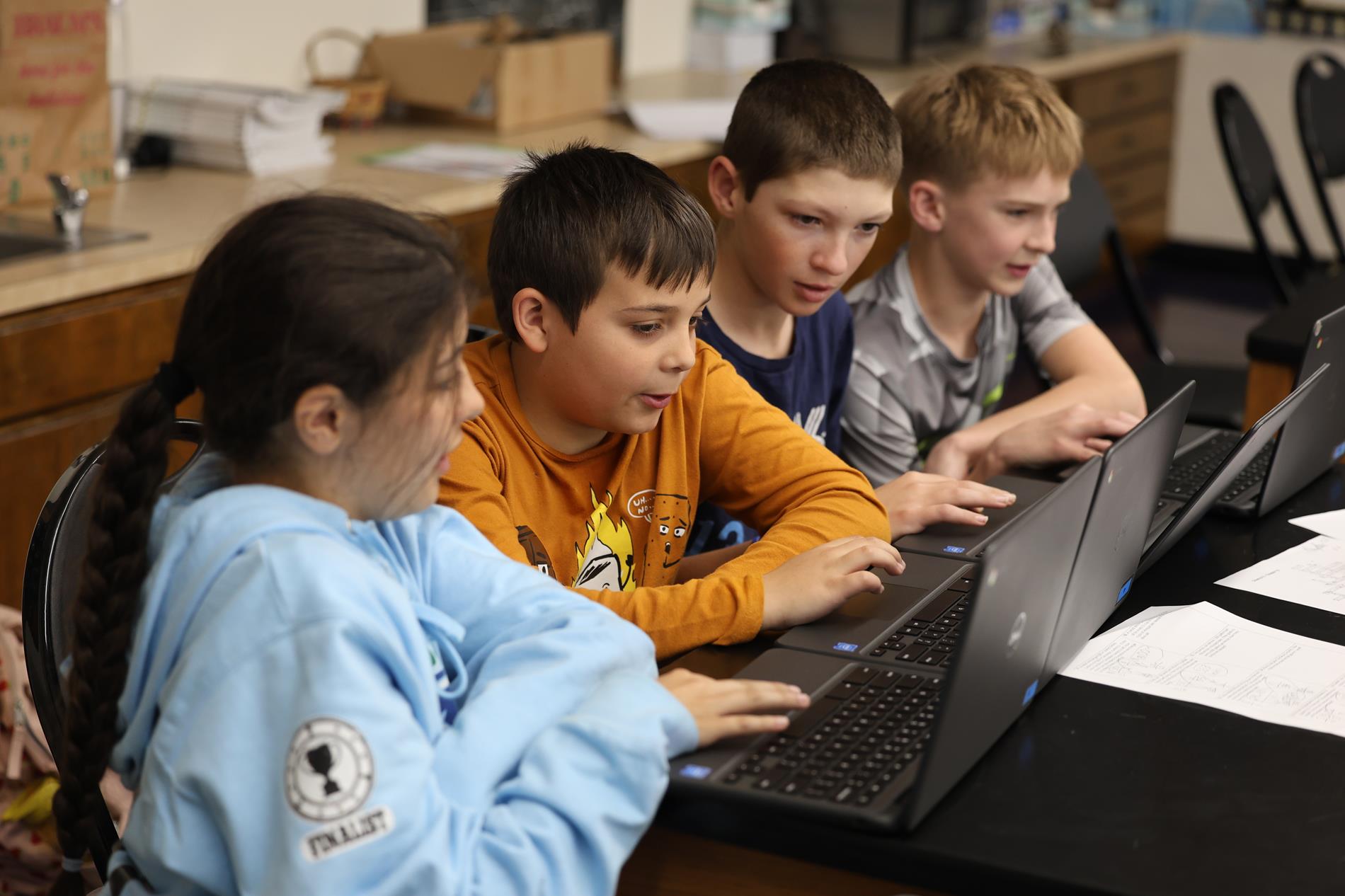 Students on Computers