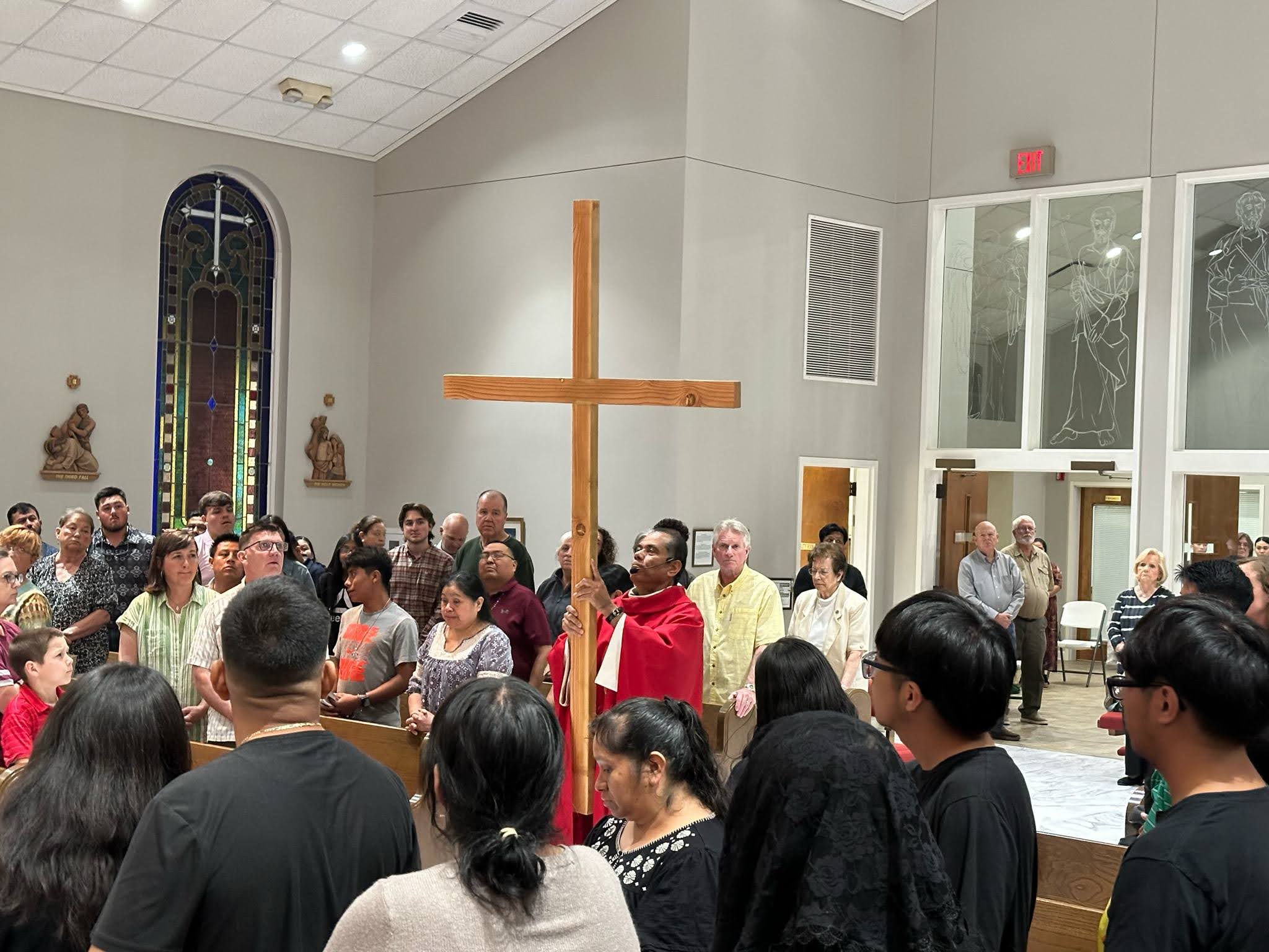 This is the wood of the cross on which hung the Savior of the world.