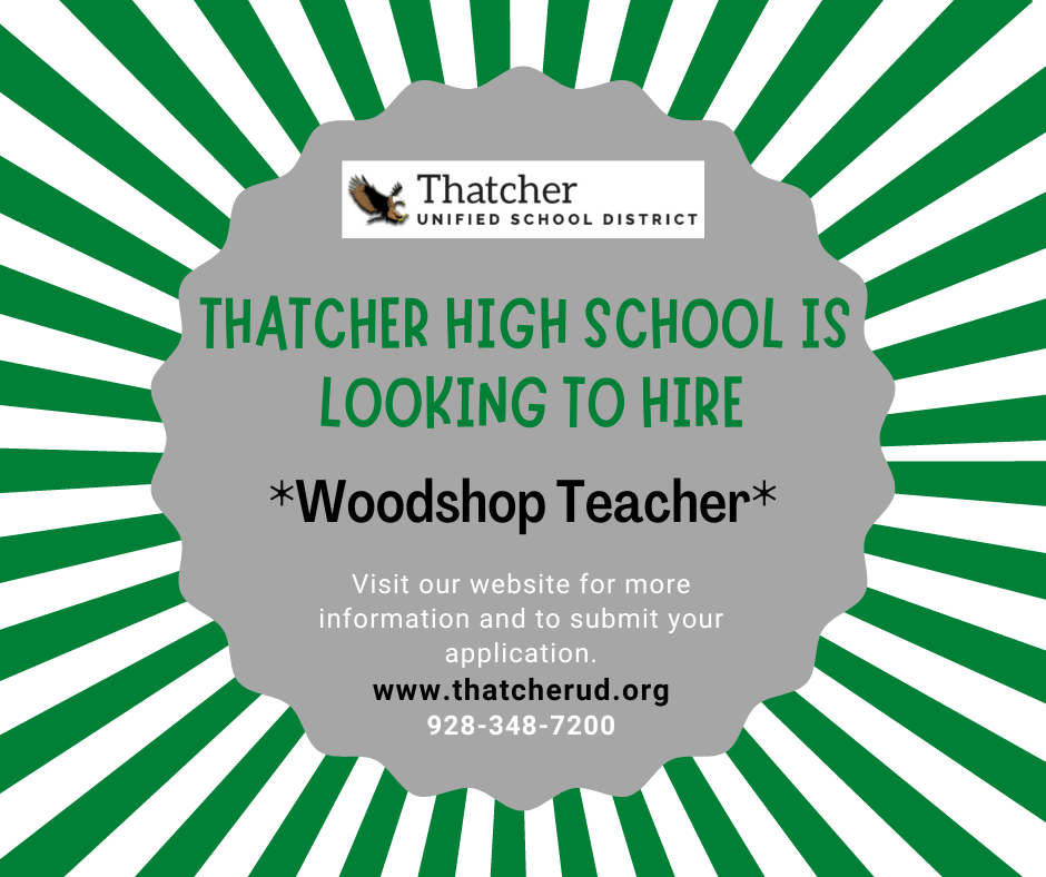 THS Hiring Woodshop Teacher