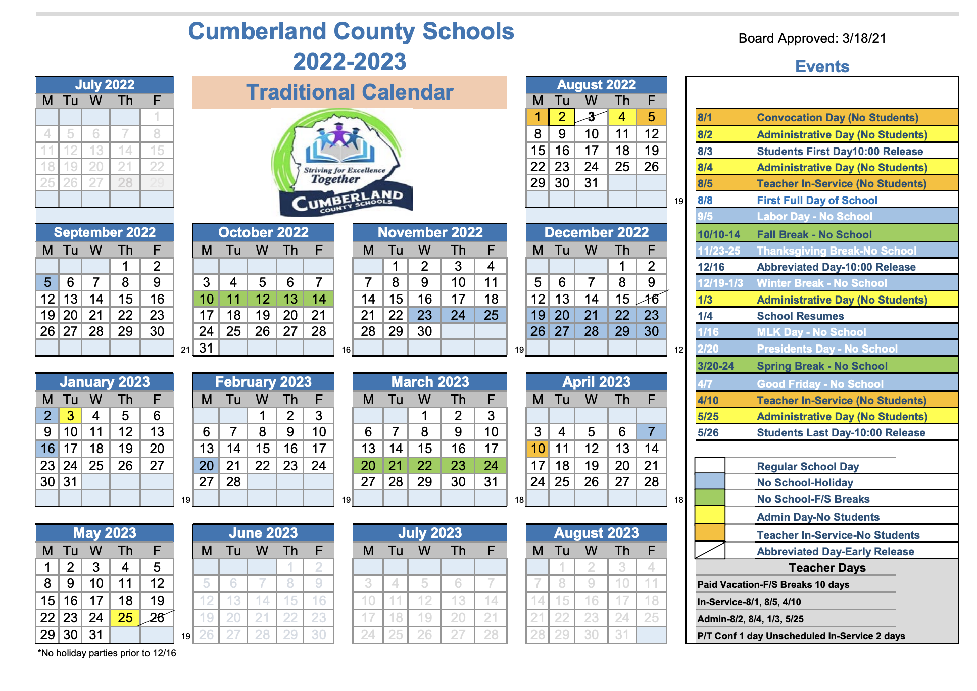 CCS District Calendar 