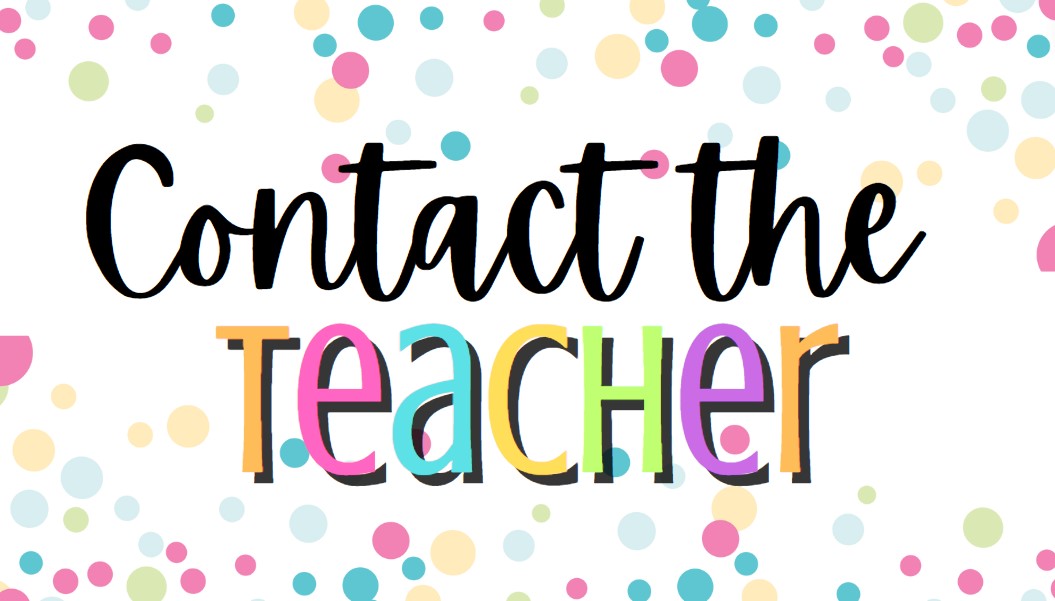 contact the teacher title