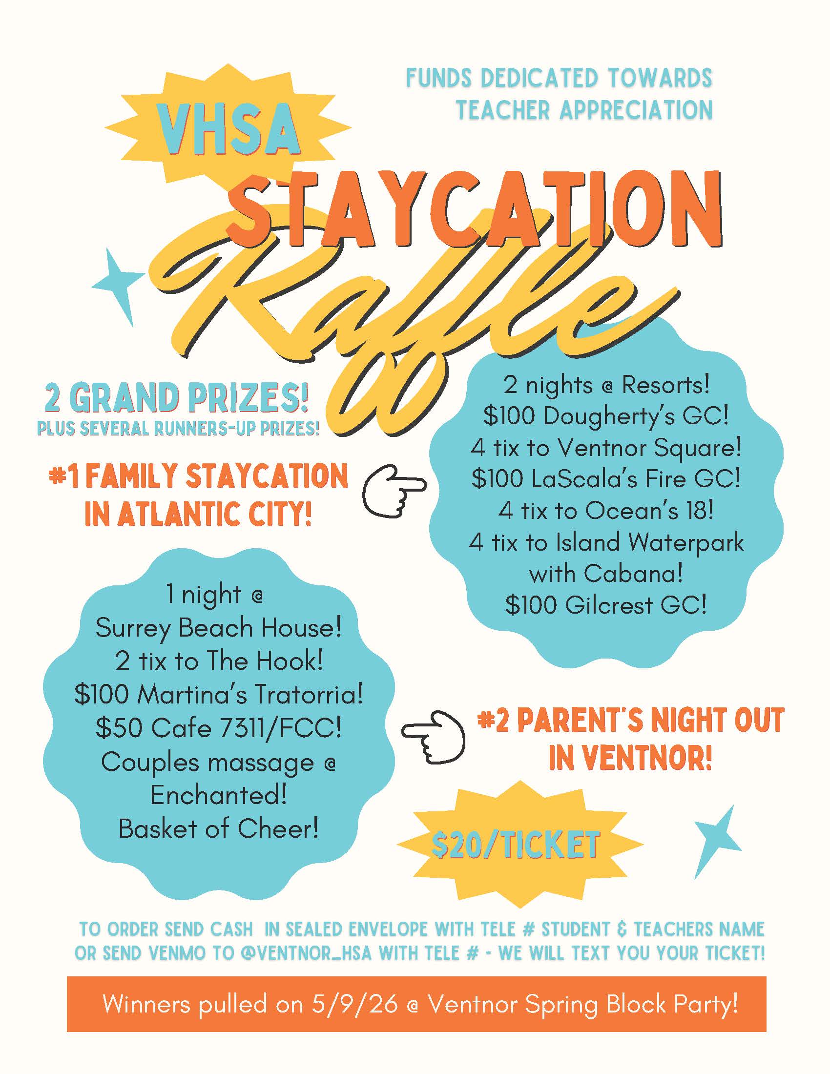 VHSA Staycation Raffle