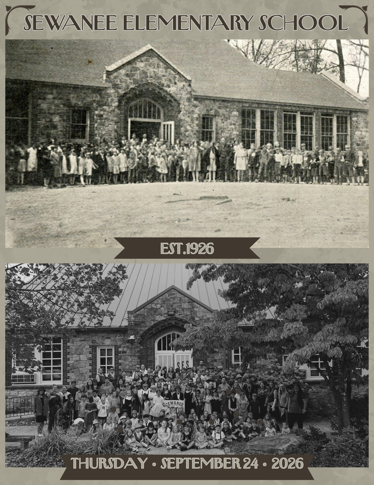 Sewanee Elementary School Photo Est. 1926 - Current Photo Taken on Thursday, September 24, 2026