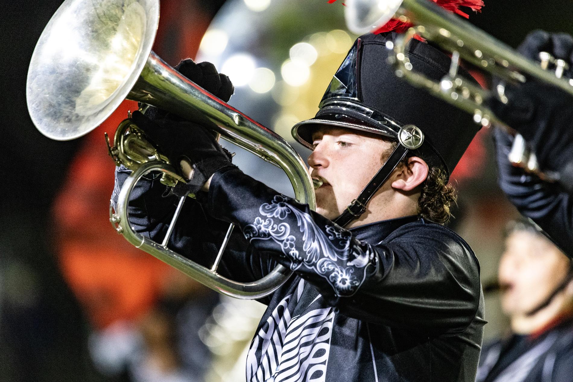 Ingram Tom Moore High School marching band performance in the Bandera game.