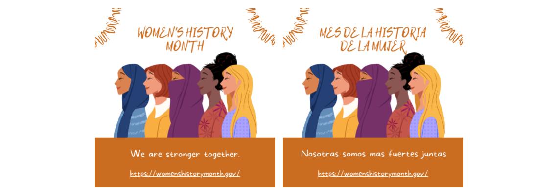 WOMEN'S HISTORY MONTH FLYERS