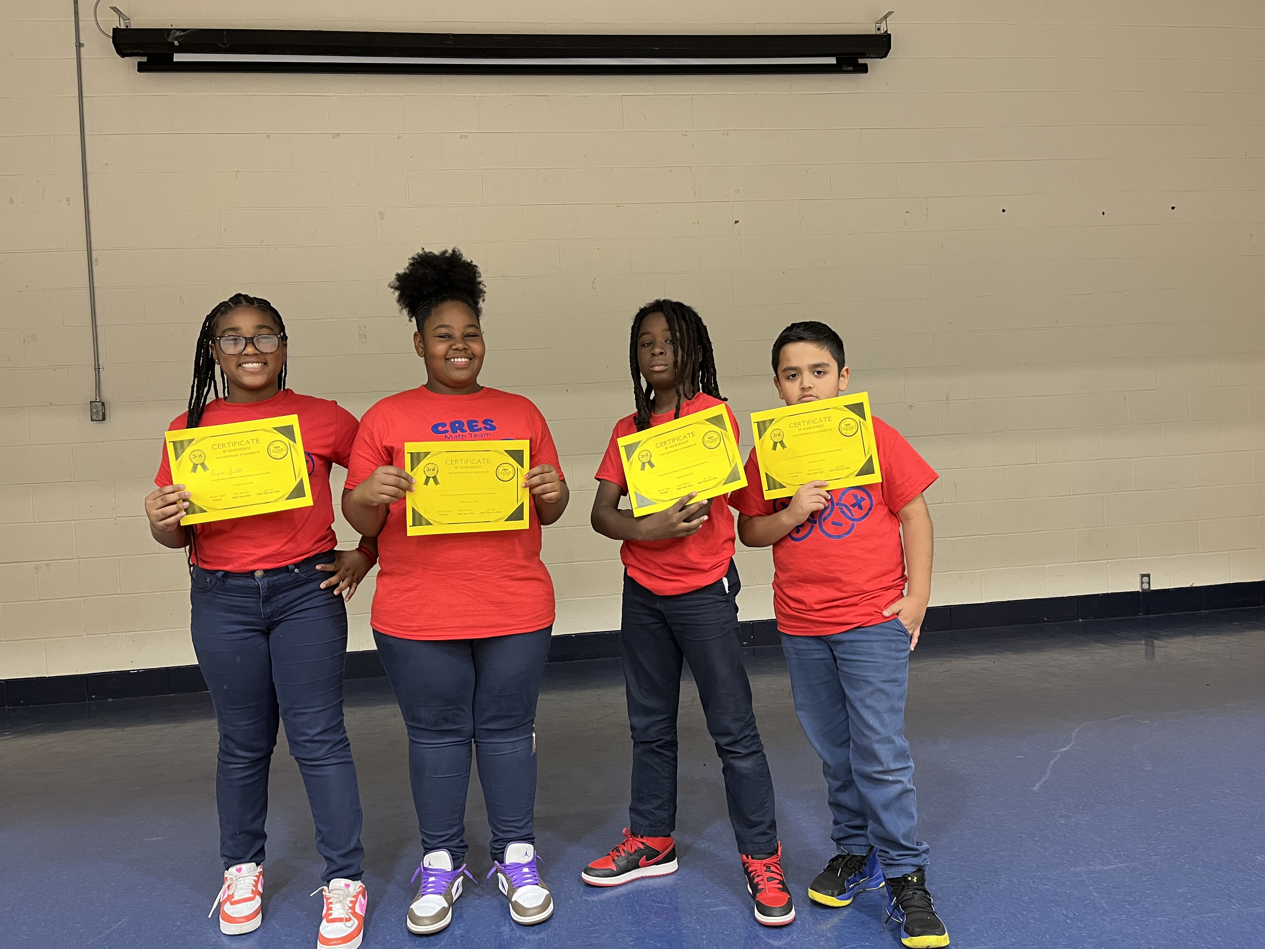 3rd Place Math Competition Winners