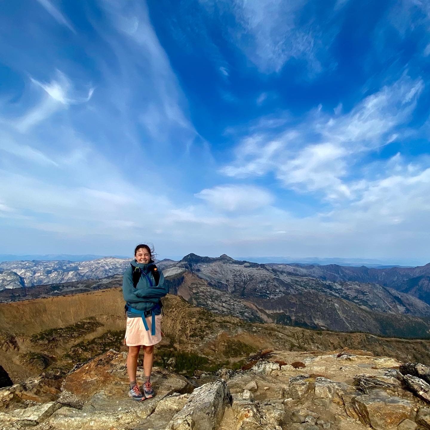 Mrs. Smith on a recent hike Mrs. Smith on a recent hike